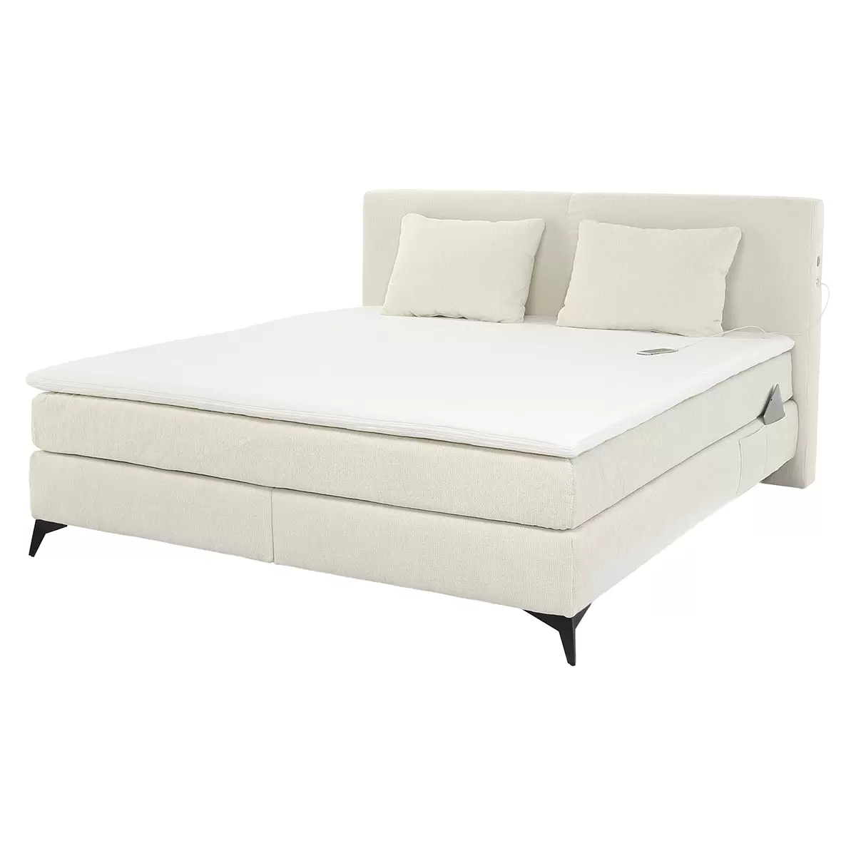Boxspringbett Kimi Max 180x200 hellbeige