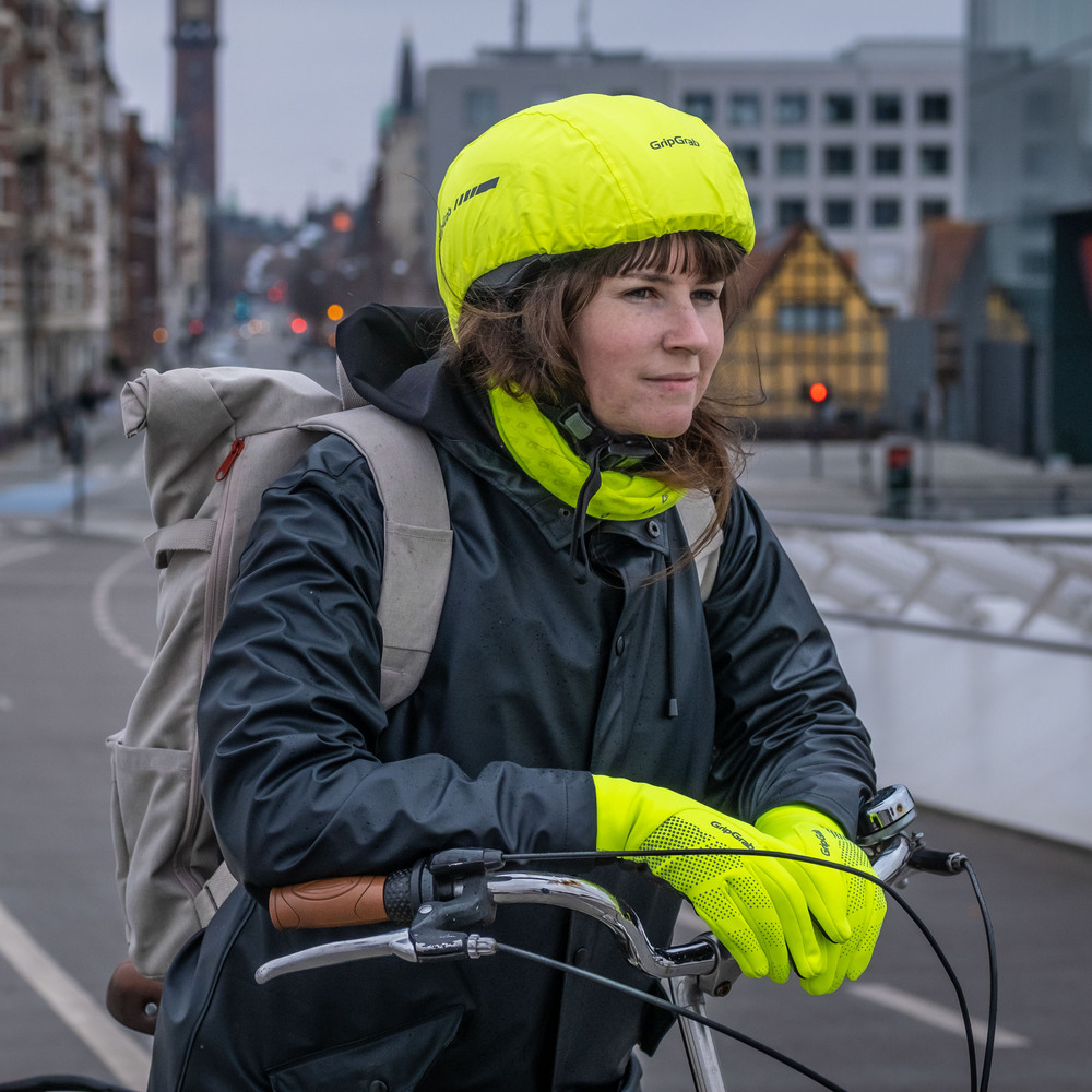 GripGrab Helmet Cover onesize Gul