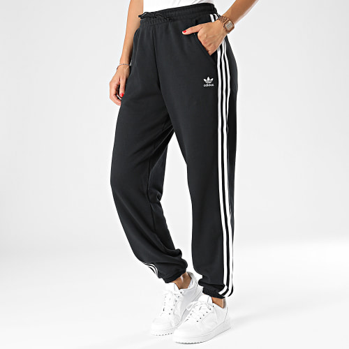 Pantalon Jogging A Bandes Femme IB7457 Noir