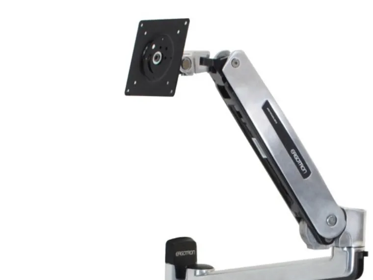 Ergotron LX - Monteringssæt (sidde-standerarm, forlængelse, base, VESA adapter) - for LCD display - kapacitet 3,2-11,3 kg - poleret aluminium - skærmstørrelse: op til 42