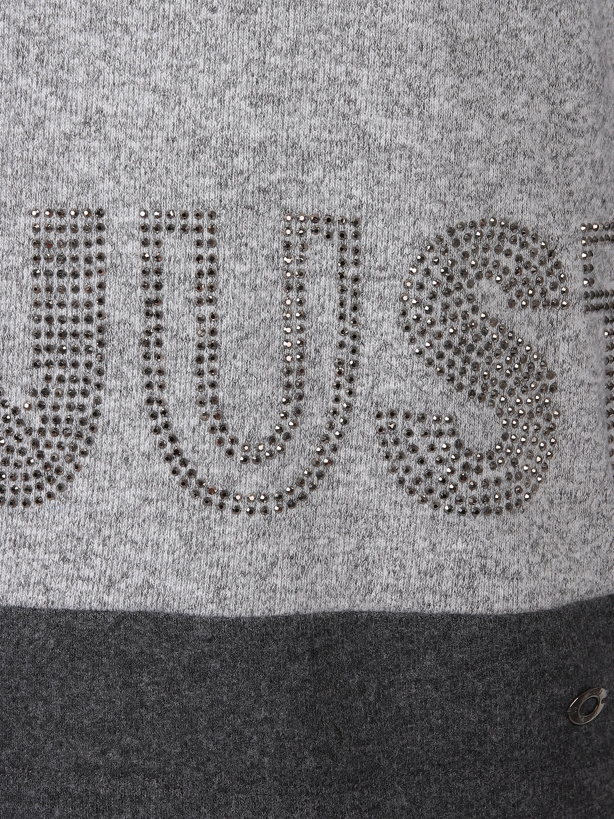 Damen Flauschshirt mit Strassmotiv
