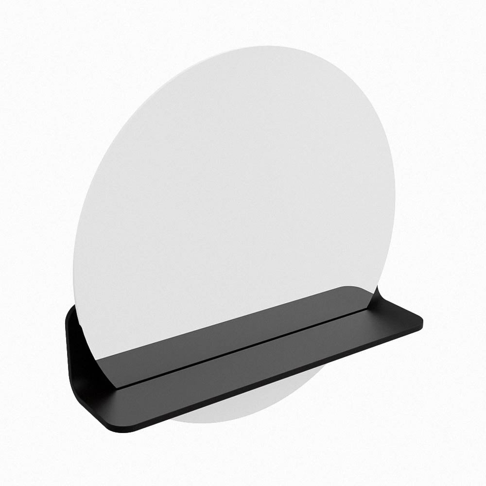 Mondiaz Spot spiegel rond Ø50cm met planchet urban