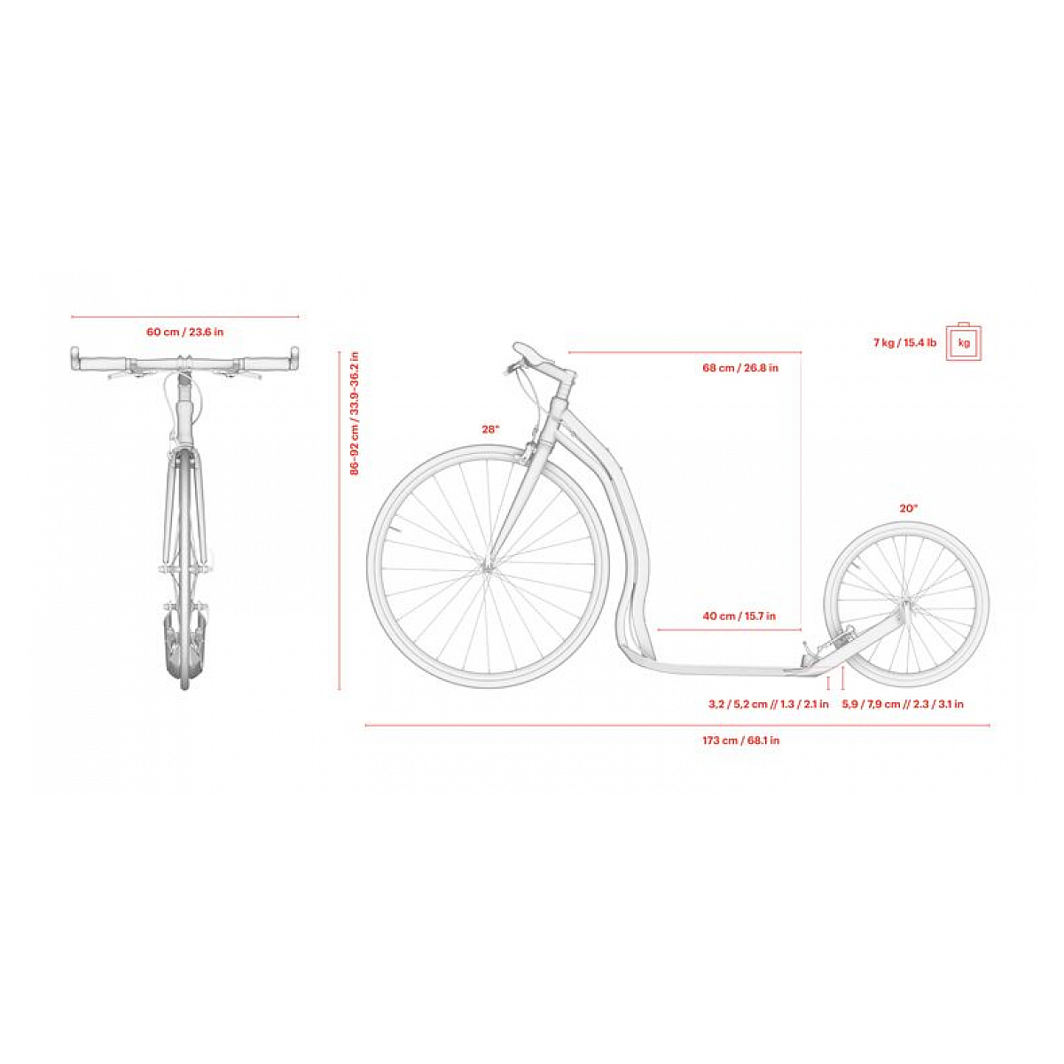 Trottinette wolfer noir
