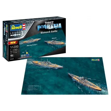 Revell First Diorama Set - Bismarck Battle