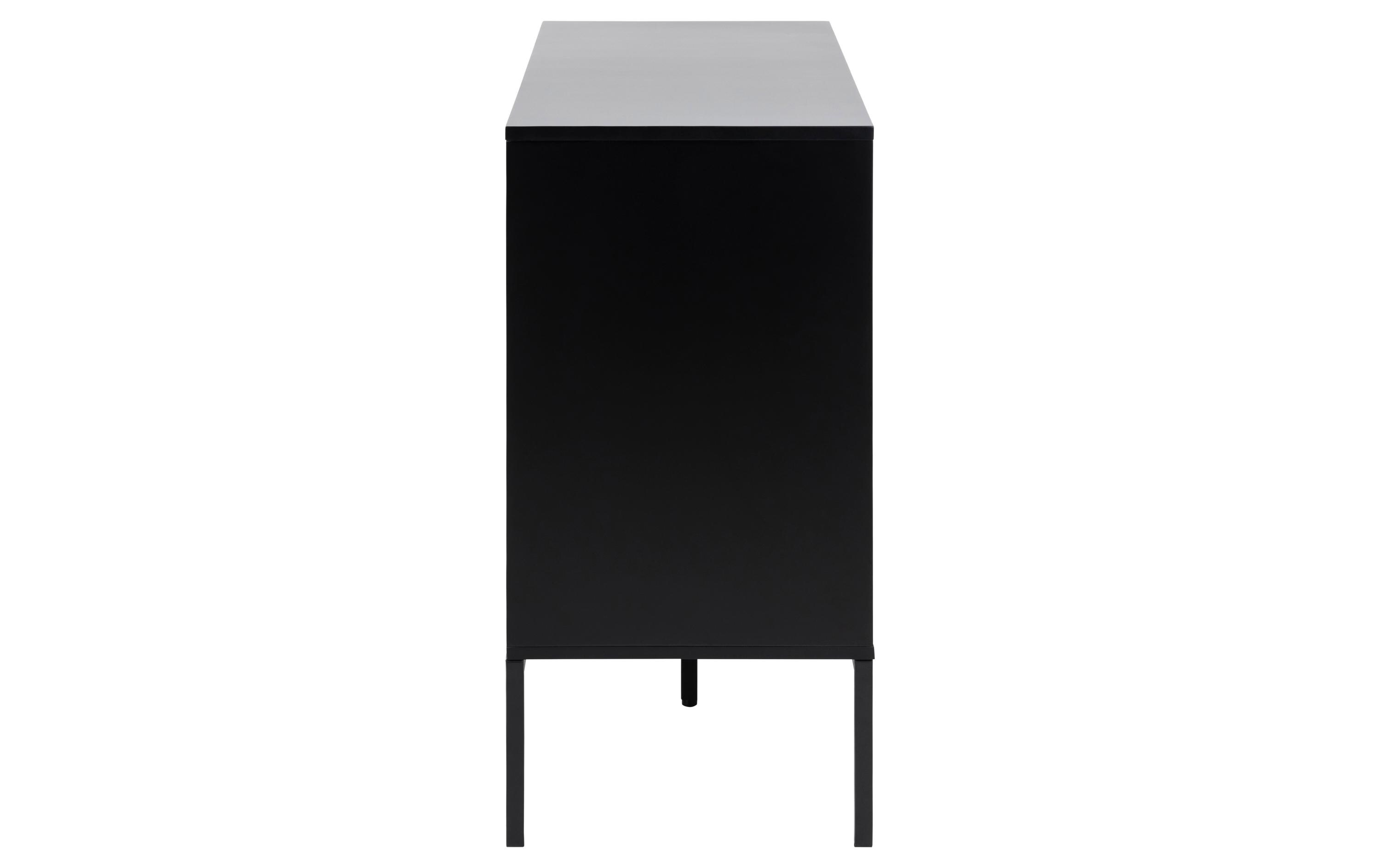 Sideboard Seaford 120 x 40 x 82 cm, Nature/Schwarz<br>Kommode