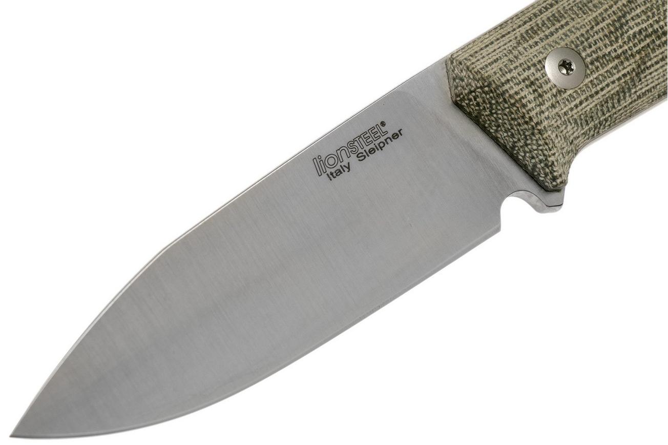 LionSteel B35 CVG Green Canvas Micarta bushcraftmes