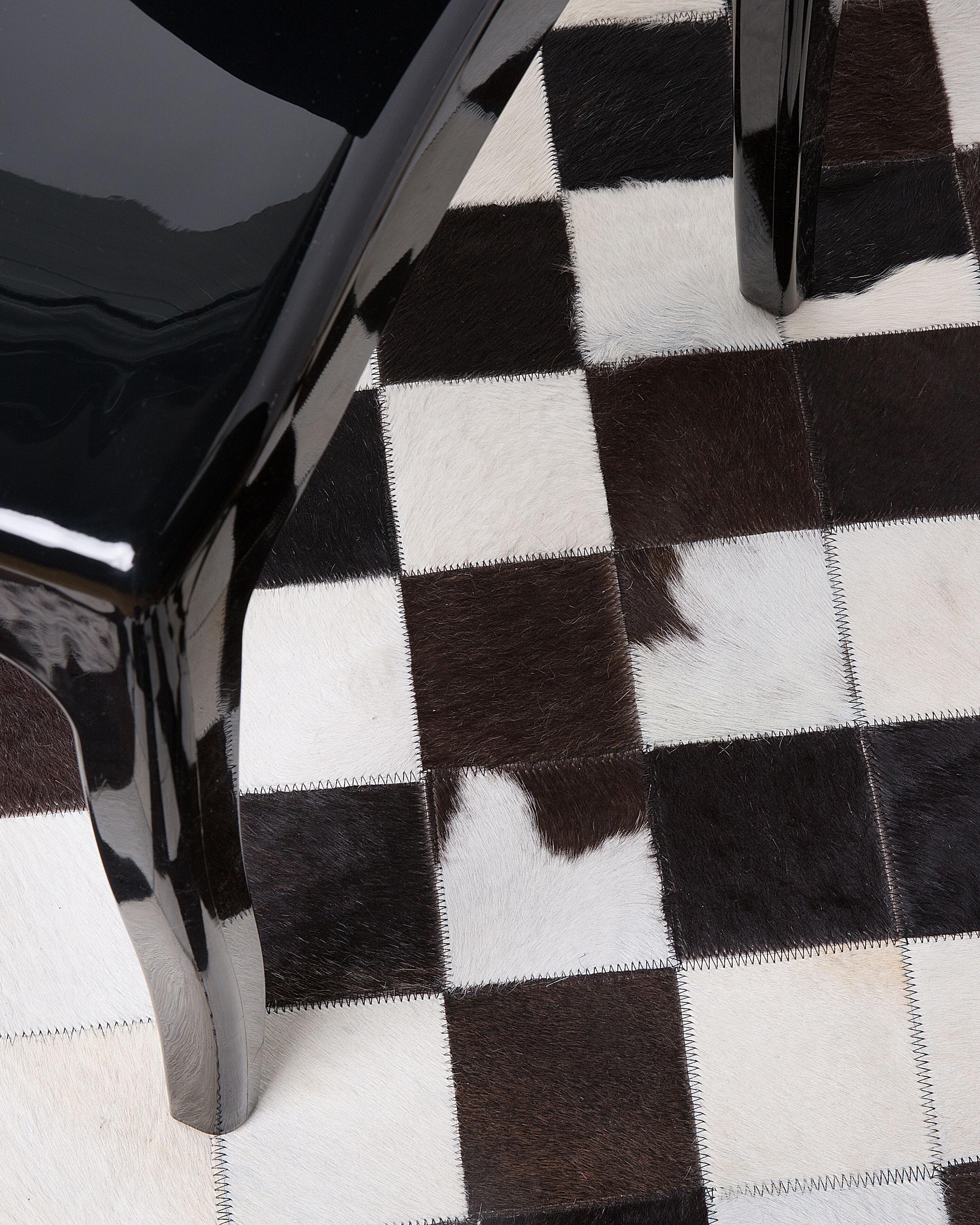Vloerkleed BERGAMA Bruin ø 140 cm Leer