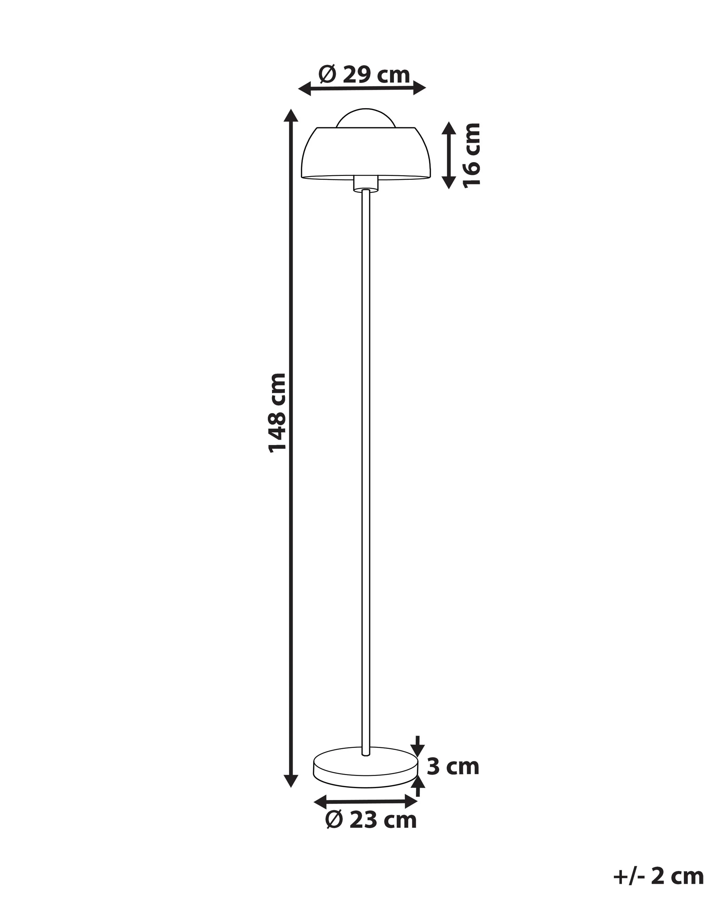 Staande lamp SENETTE Metaal Zwart