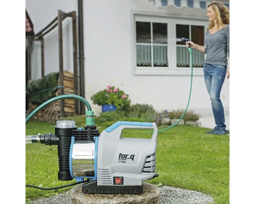 Tuinpomp voor_q FQ-GP 3.200 met ECO-motor en geïntegreerde terugslagklep,