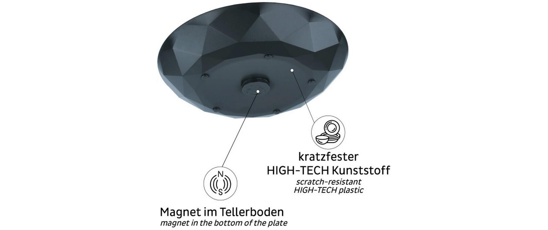 Universal Magnet Teller, GrauCamping-Magnet-Teller