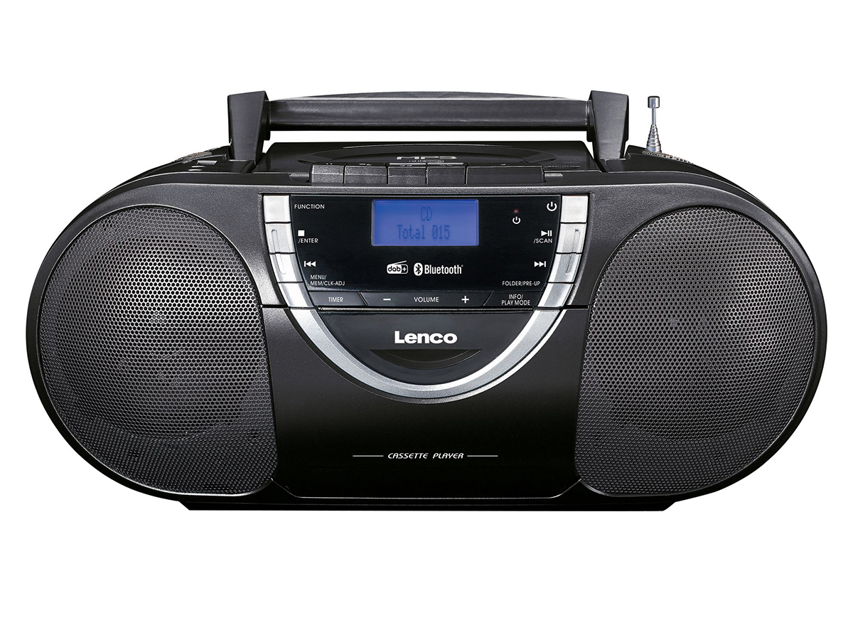 Lenco scd-6900bk cd-speler boombox - zwart,zilver