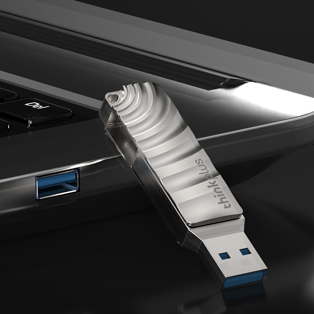 (256GB) Thinkplus USB C / USB 3.2 Speicher Stick Flash Drive mit 100 Mbit/s Lesegeschwindigkeit (MU232) - Silber