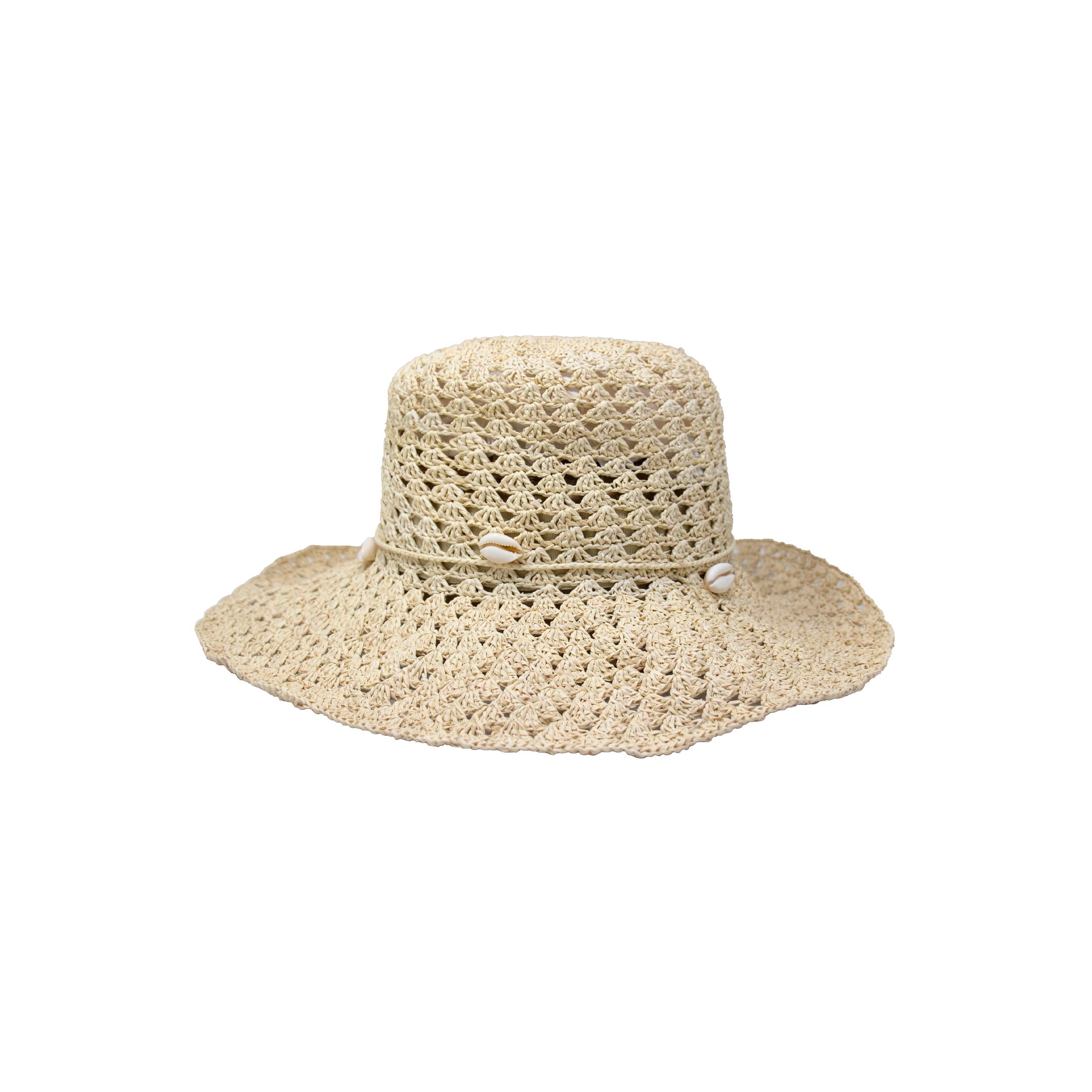 Chapeau hippie en crochet ajouré