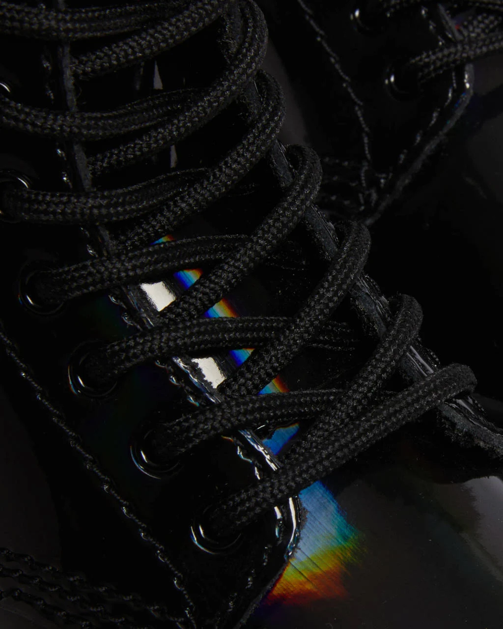 Dr. Martens 1460 T Peuter leren veterboots zwart rainbow