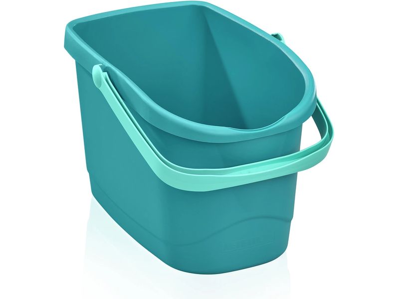 Leifheit Putzeimer Power Clean M 10 Liter Eimer mit Ausgiessschnute und Griffmulde