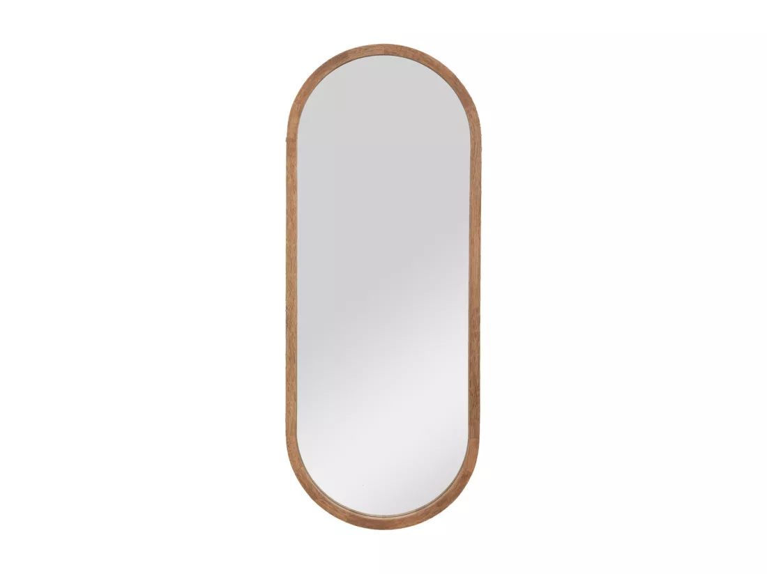 Miroir mural en Bois d'Hévéa 35 x 90 cm