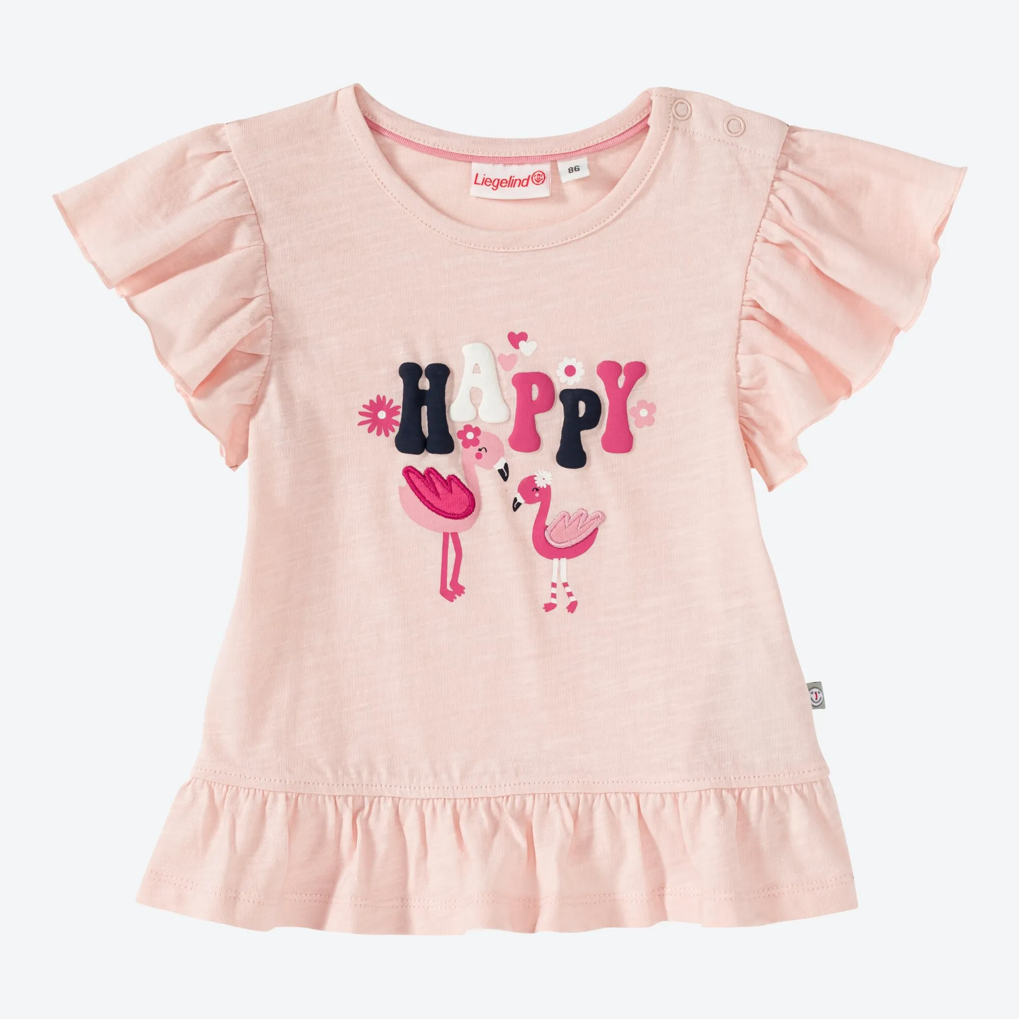 Baby-Mädchen-T-Shirt mit Rüschen