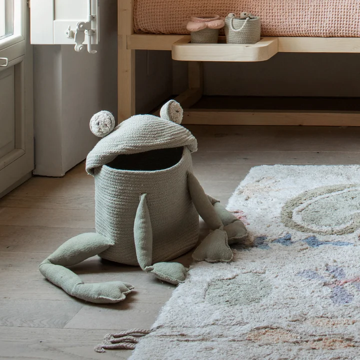 Lorena Canals - Spiel- und Aufbewahrungskorb, mini Rita the Rabbit, creme