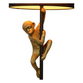 Lucide EXTRAVAGANZA CHIMP vloerlamp Ø 35 cm Zwart