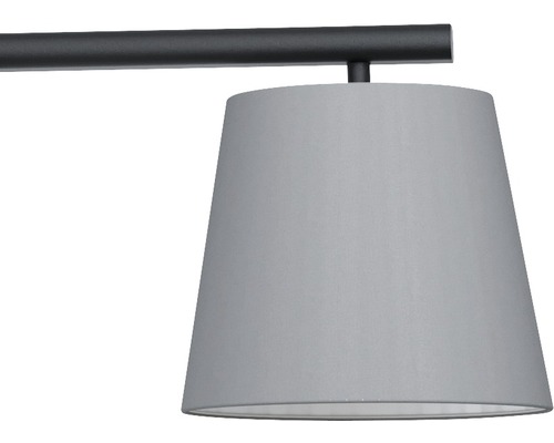 Hanglamp, 3-lichts, HxL 110x86 cm, zwart/grijs/wit
