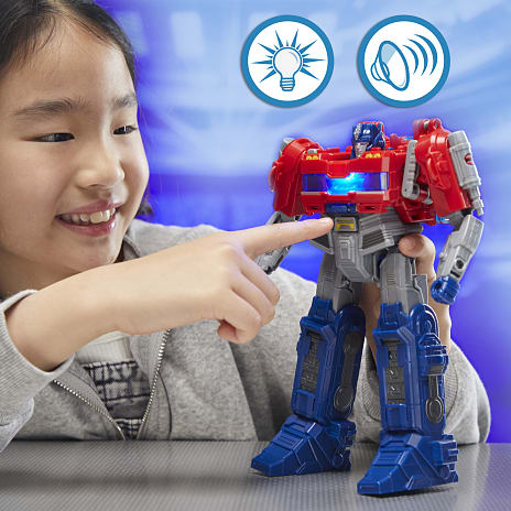 Transformers One Power Flip Optimus Prime figur