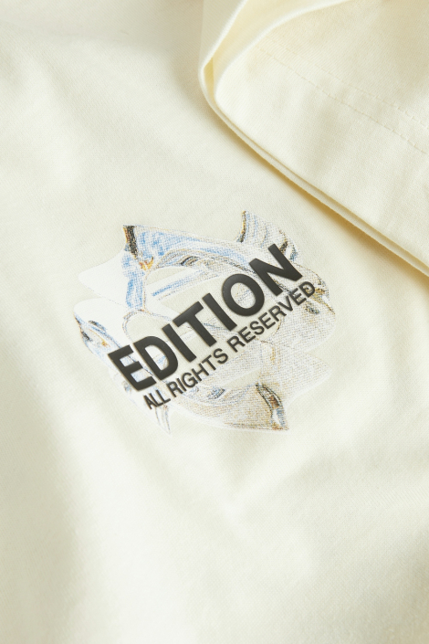 Jack & Jones ecru heren t-shirt