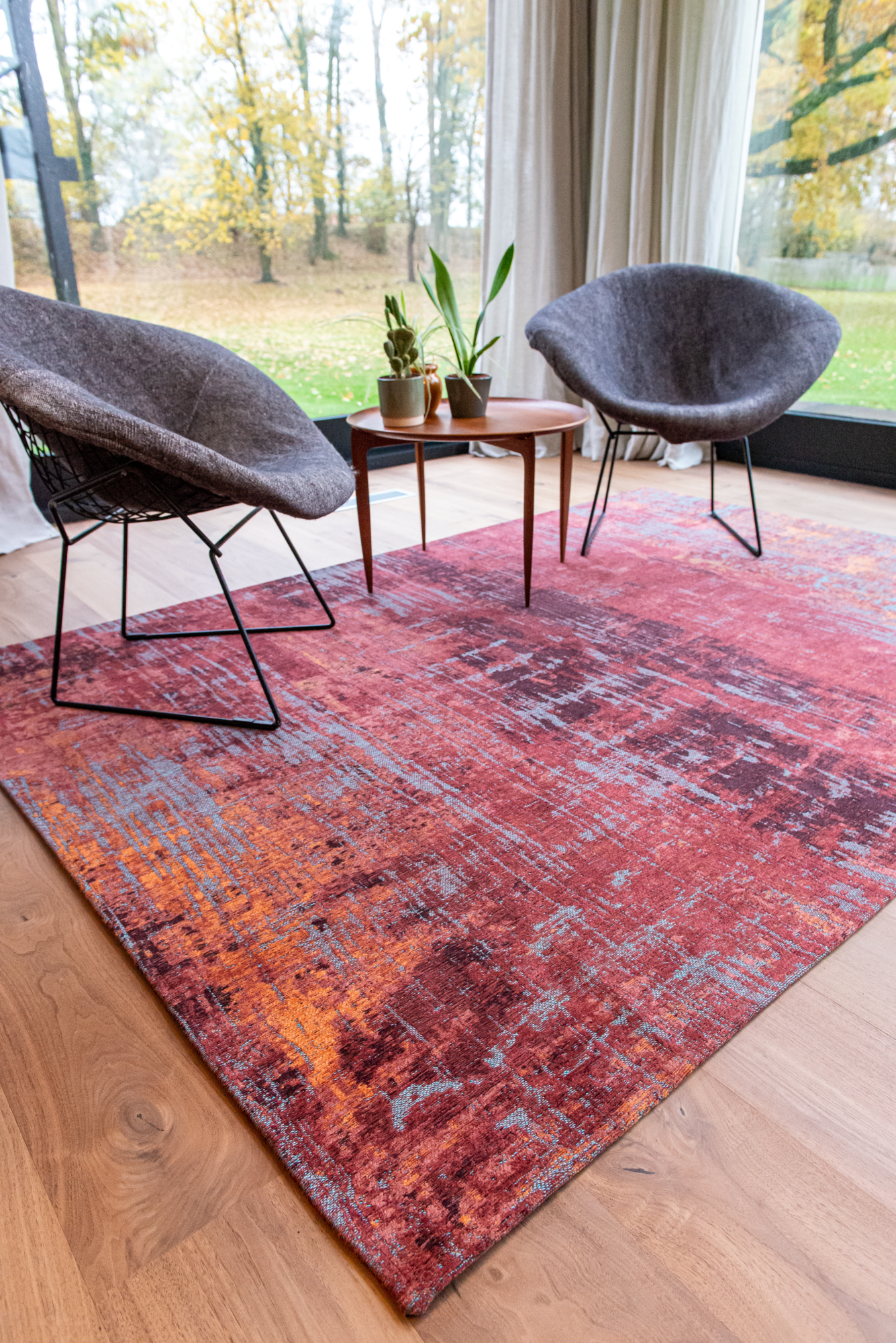 Ecorugs vloerkleed Streaks rood 240x340 cm