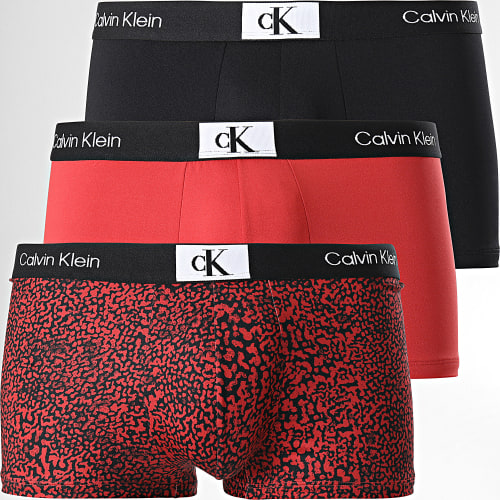 Lot De 3 Boxers NB3532E Noir Rouge Brique