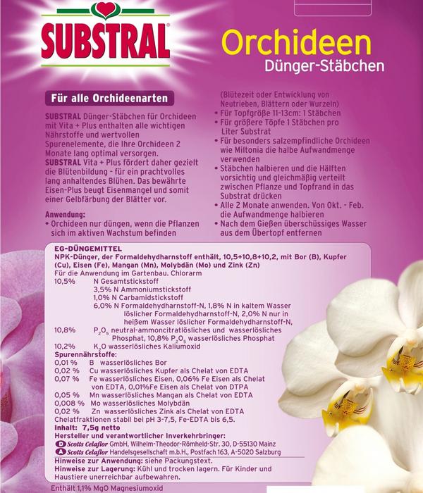Substral® Orchideen Dünger-Stäbchen, 10