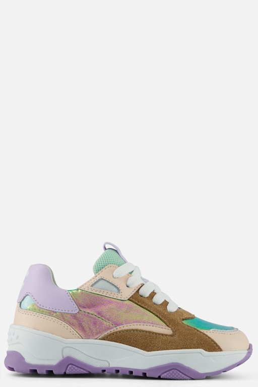 Muyters Sneakers paars Leer