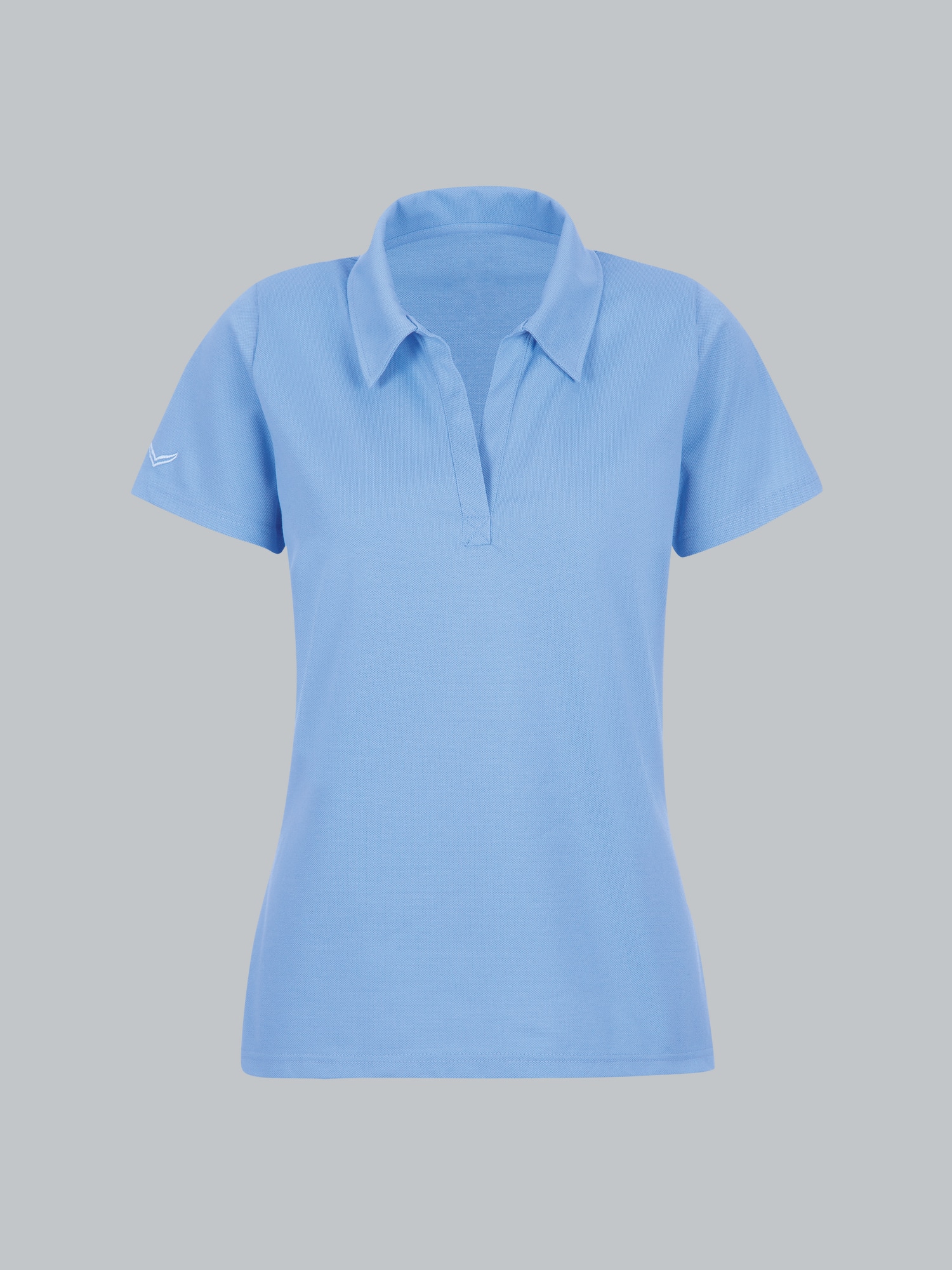 Poloshirt ohne Knopfleiste Horizont
