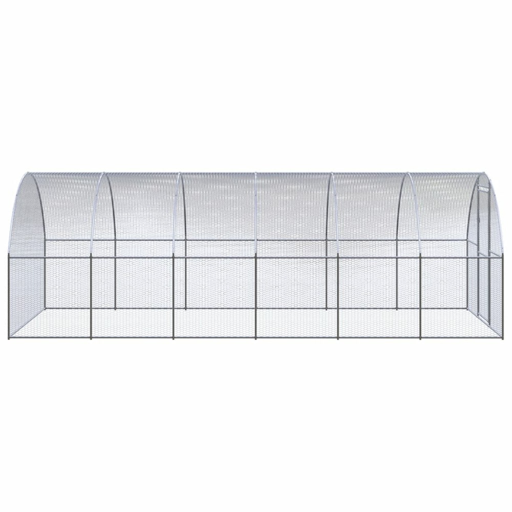 Poulailler d'extérieur 3x6x2 m acier galvanisé