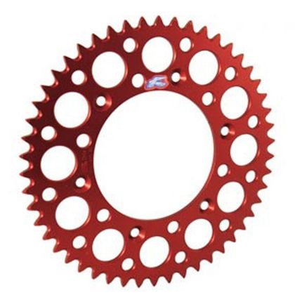 Couronne Renthal Ultra light Anodise rouge Anti boue 48 dents