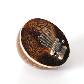 Kalimba aus Kokosnuss & Bambus, klein, Ø 13 cm günstig bestellen