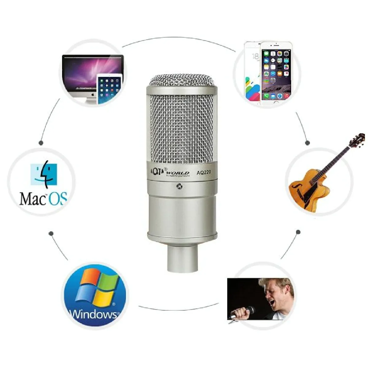 Yonis Microphone Anti-Bruit Haute Qualité Pro