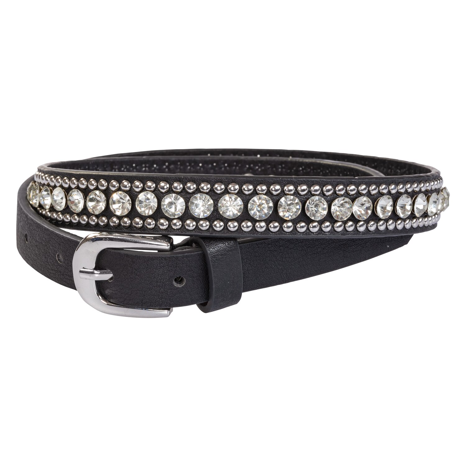 black forest Gürtel mit Glitzernieten - schwarz