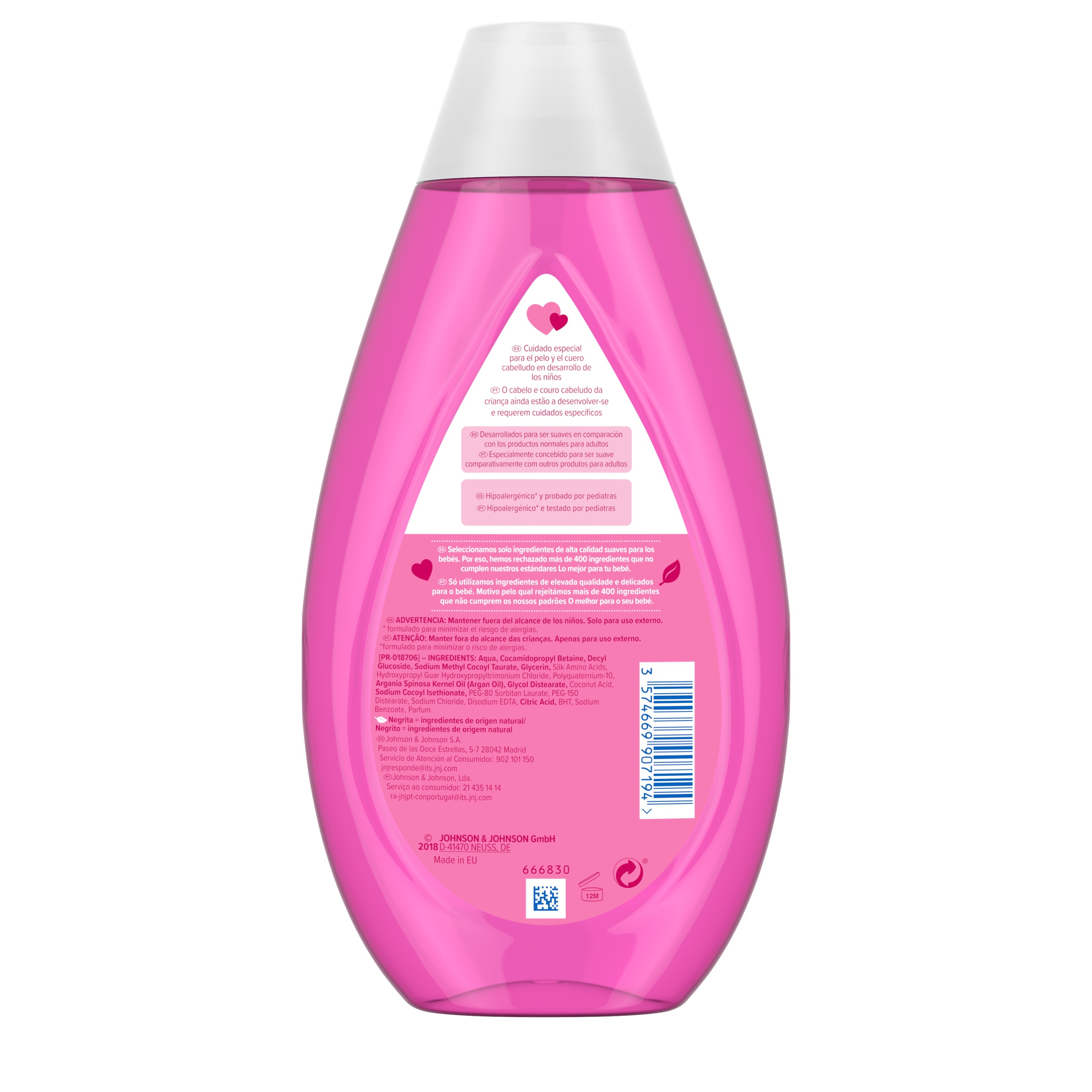 CHAMPÔ JOHNSON'S BABY GOTAS BRILHO 500ML