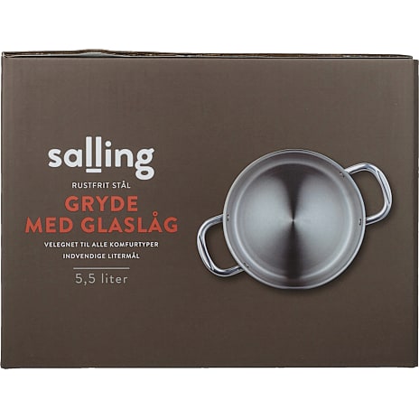 Salling gryde i rustfrit stål 5,5 L