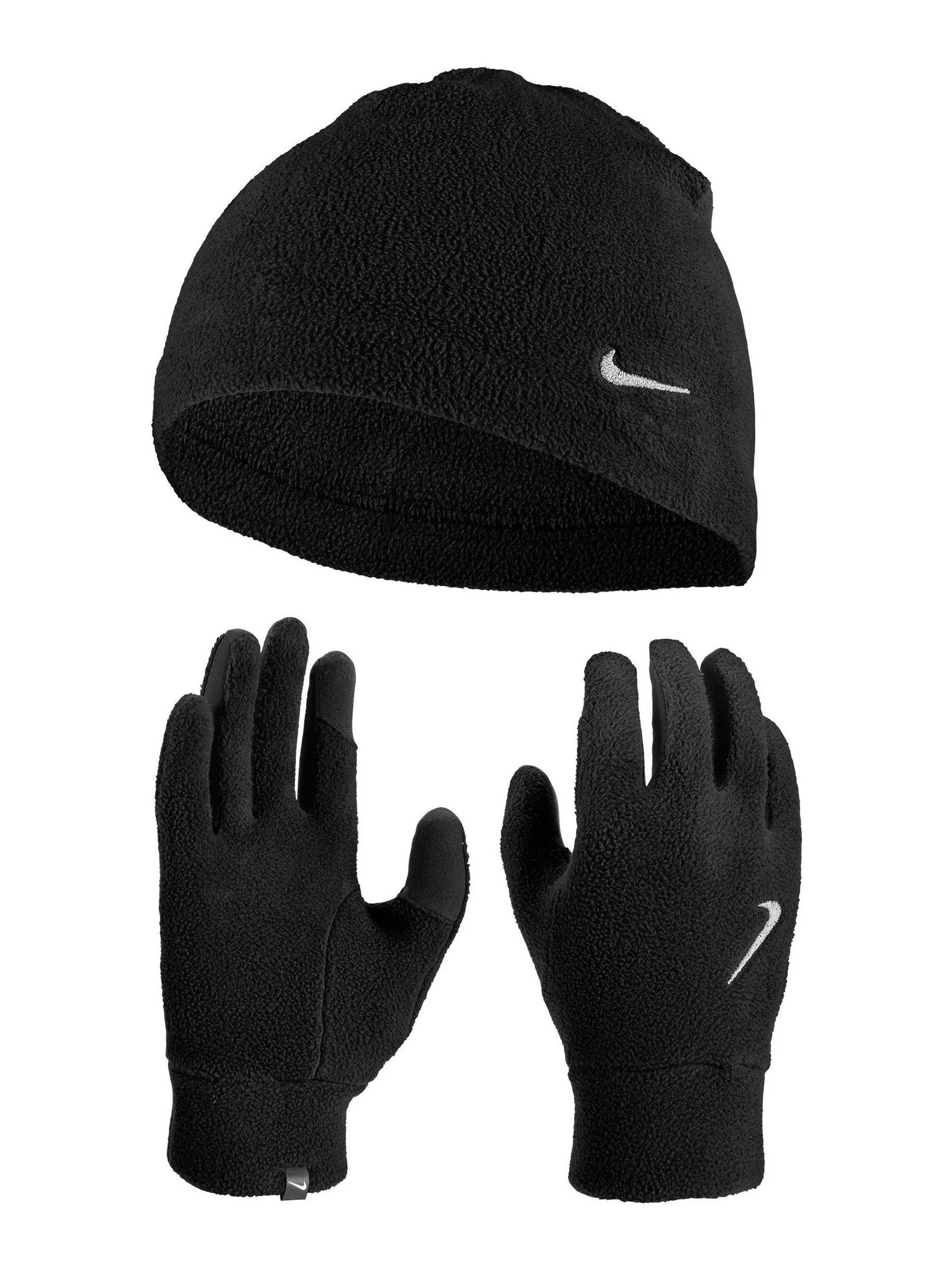 Nike fleece set van muts en handschoenen voor heren