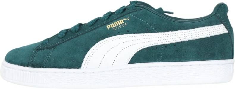 Puma Klassieke Suede Groene Sneakers Green