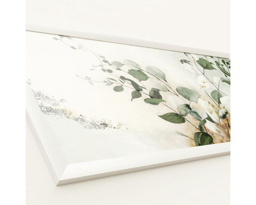 Ingelijste foto, handgeschilderd eucalyptus, 60x130 cm