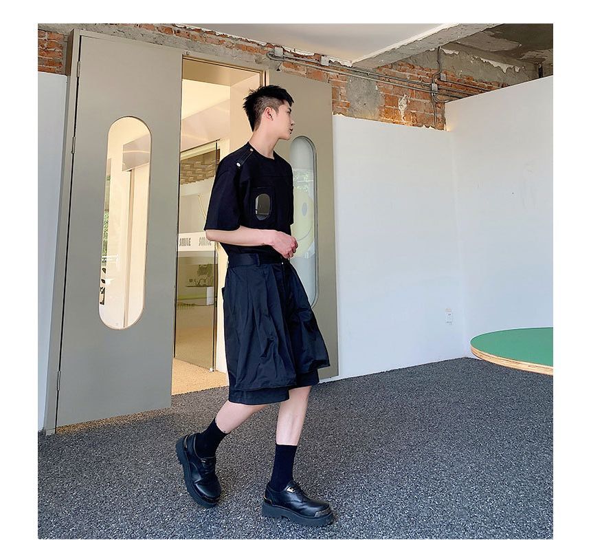 Omozando - Mid Rise Plain Shorts