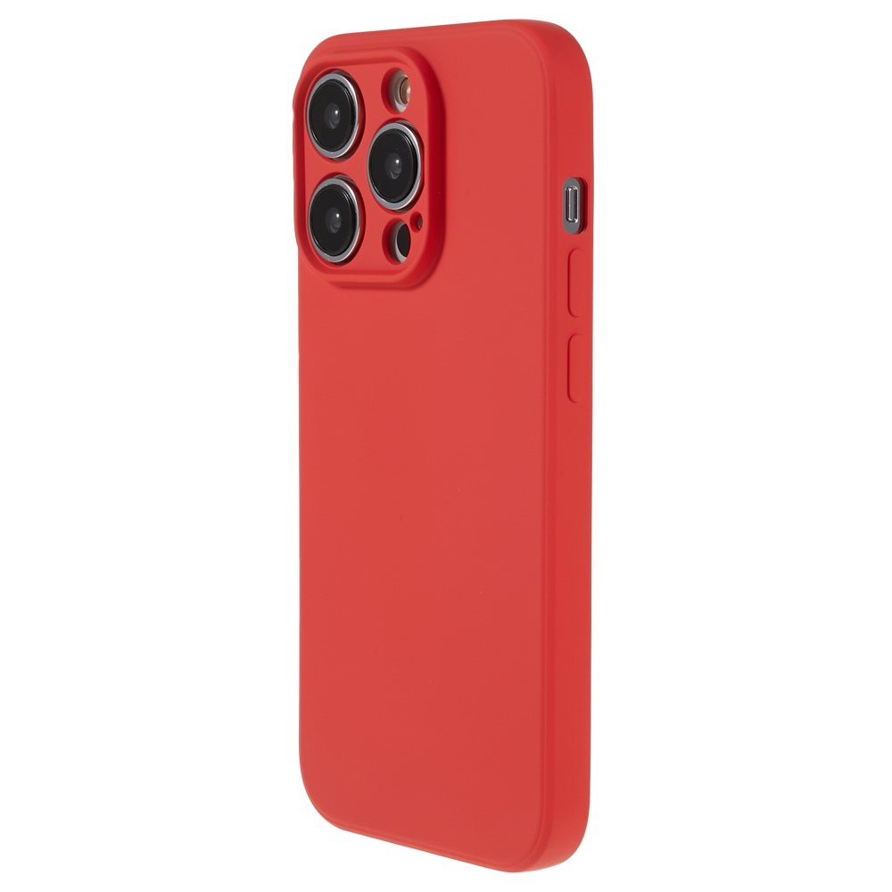 iPhone 15 Pro Max Gummi Case Hülle mit Kameraschutz - Rot (Matt)