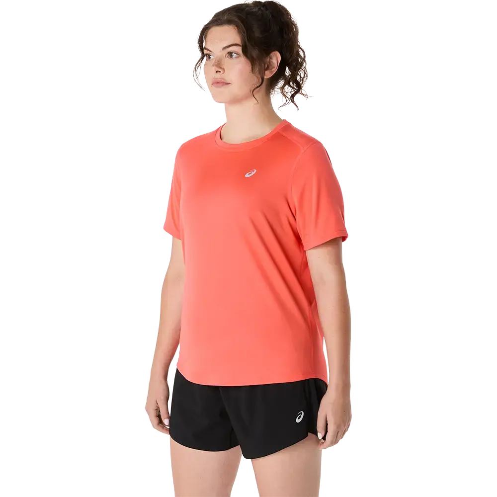 ASICS Core Hardloopshirt Korte Mouwen Roze Dames