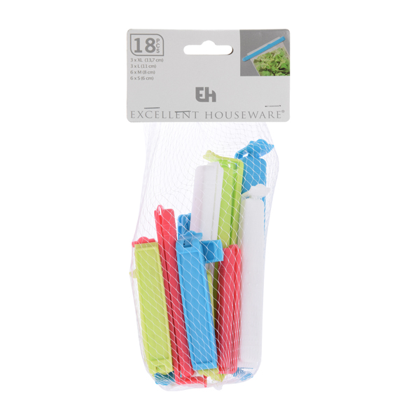 Pinces fraîcheur - Lot de 18