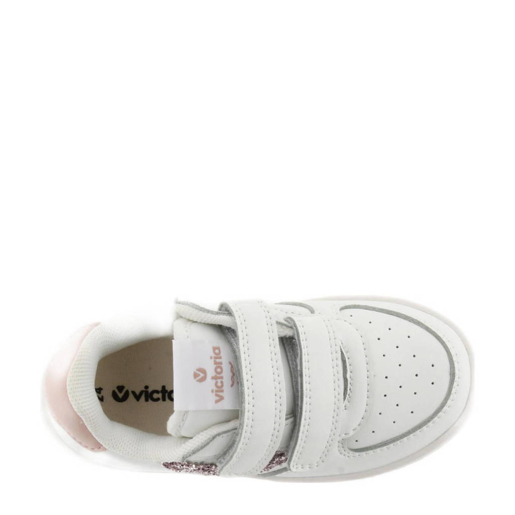 Victoria sneakers wit/roze glitters