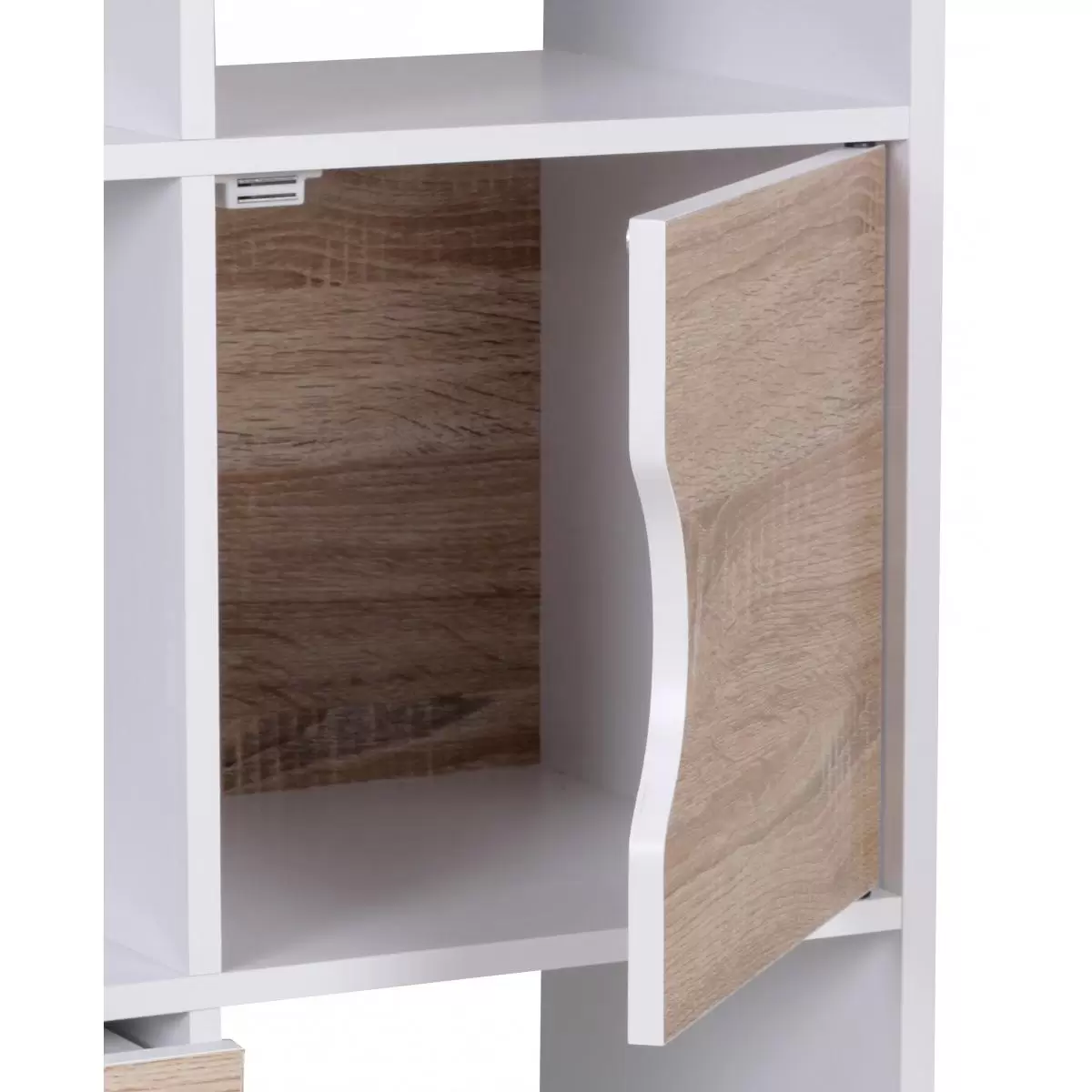Bücherregal Pontevedra Sonoma Eiche,weiss