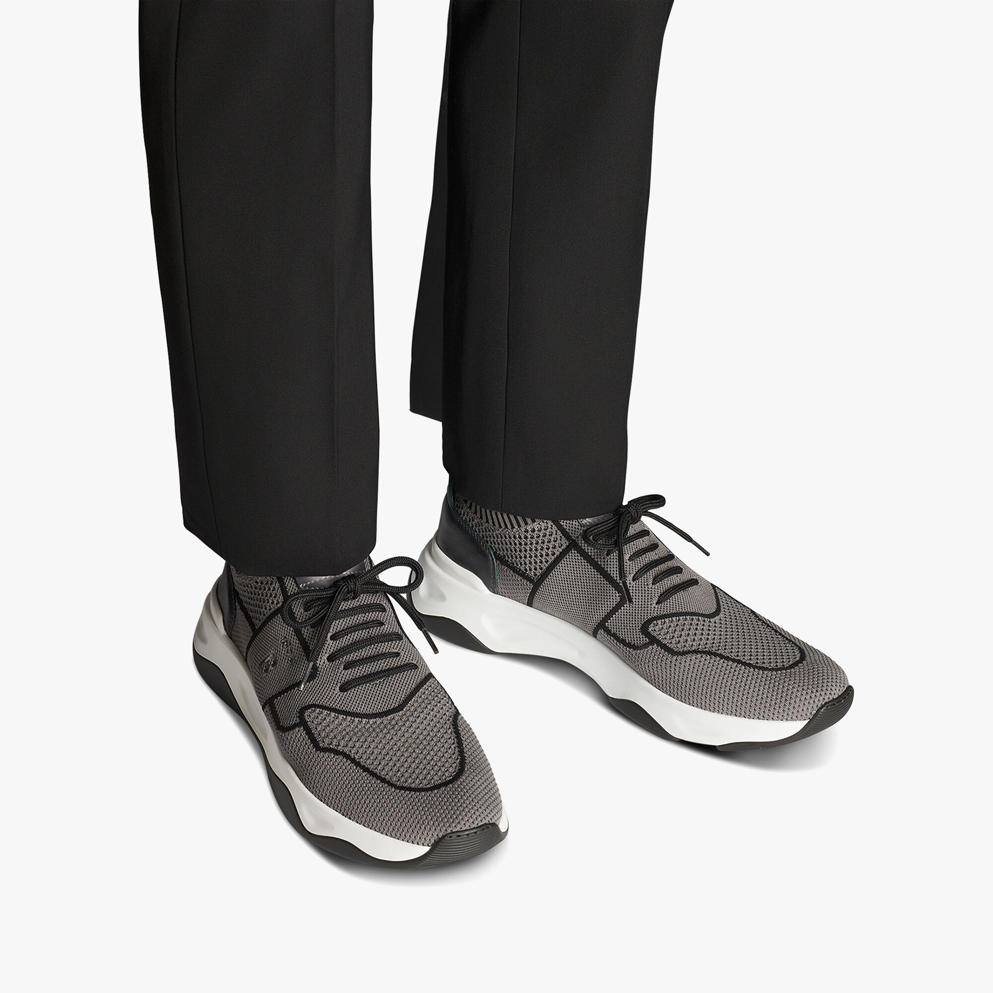 Sneaker Shadow En Maille Et Cuir