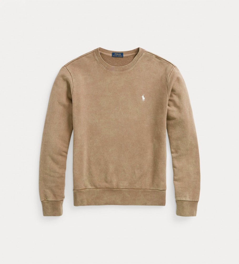 Moletom Ralph Lauren marrom em malha felpuda