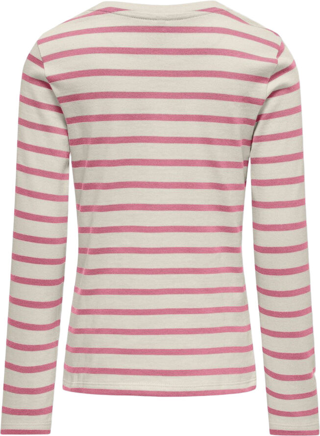ONLY KOGNEW SOPH L/S O-NECK TOP JRS Birch/confetti